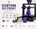 Custom 3D printing service: send your model, we prepare, print and deliver