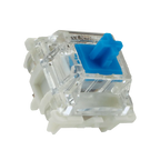 Gateron Blue clicky mechanical keyboard switch close-up