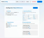 PicoPad configurator help screen with shortcuts and special keys reference