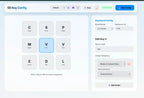 PicoPad web configurator showing key assignment and macro actions