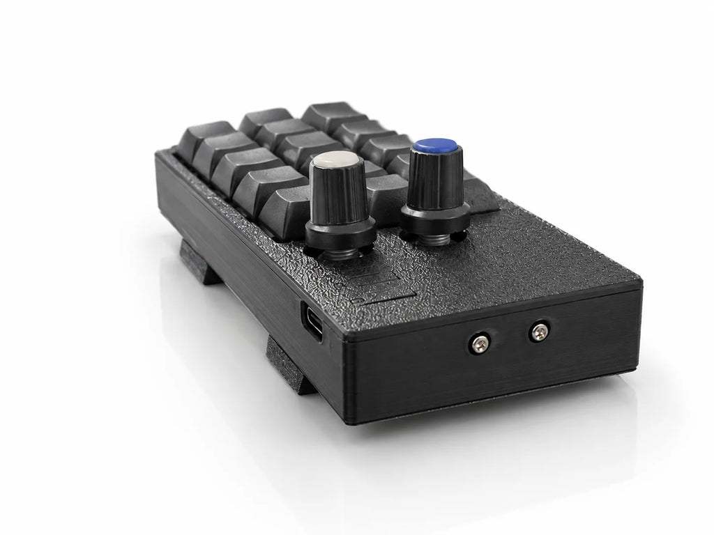 PicoPad 5x3 rear angle showing the knobs, side ports and flip stand feet