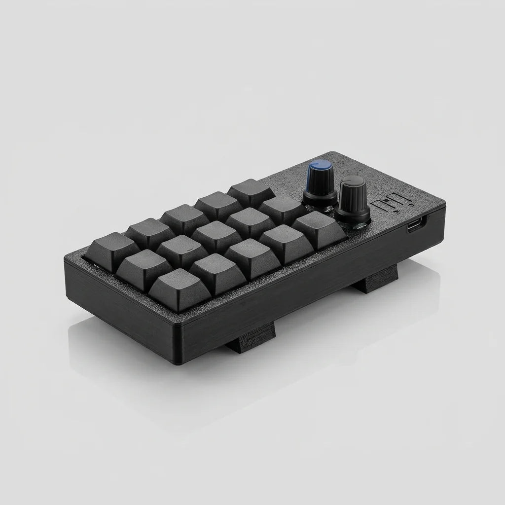 PicoPad 5x3 raised on its flip stand, side angle