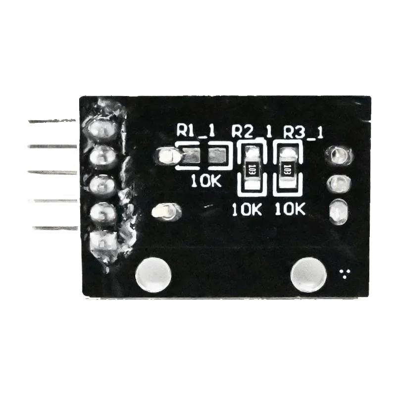 Back of rotary encoder module showing 10K pull-up resistors