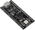 RP2040 board close-up of the USB-C port and BOOT button